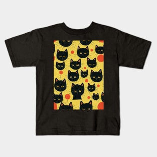 Black Cats for Cat lovers. Perfect gift for National Black Cat Day #15 Kids T-Shirt